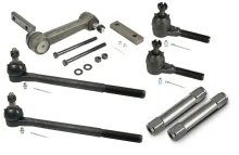 Steering Linkage Kit For 1963-1964 Impala Idler Arm Inner Tie Rods Outer Tie Rods And Billet Tie Rod Adjusters Ridetech