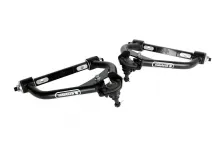 Front Upper Strongarms For 1967-1969 Camaro and FirebirdPair Of Tubular Control Arms W/ Standard Height Ball Joints Cross Shafts Caster Slugs And Delrin Bushings Powder Coated Satin Black Ridetech
