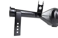 Ford 9 Inch Housing And Axles Powder Coated Satin Black Narrowed Width 56 Inch For 1970-1981 Camaro/Firebird W/ Ridetech Bolt-On 4-Link Ridetech