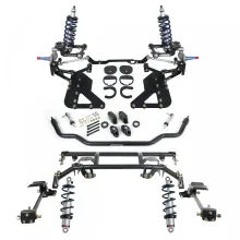 TQ Coil-Over System For 1962-1967 Chevy Ii Nova Front And Rear TQ Coil-Overs Front Tru-Turn Package W/ Control Arms Bolt-On 4-Link And Front Sway Bar Ridetech