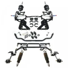 TQ Air Suspension System For 1962-1967 Chevy Ii Nova Front And Rear TQ Shockwaves Front Tru-Turn Package W/ Control Arms Bolt-On 4-Link And Front Sway Bar Ridetech