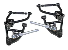 Truturn System For 1978-1988 G-Body For Use W/ Coil-Overs Or Shockwaves Sold Separately Upper And Lower Control Arms Delrin Bushings Ball Joints Tie Rod Ends Adjuster And Tie Rod StudsPowder Coated Satin Black Ridetech