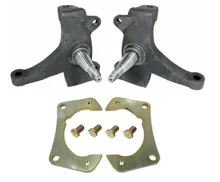 HQ Air Suspension System For 1973-1987 C10 Front Coolride HQ Shocks Upper And Lower Strongarms Drop Spindles Bolt-On 4-Link HQ Shockwaves And Front Sway Bar Ridetech