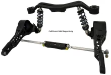 C2/C3 Rear StrongArm System For 1963-1979 Corvette Offset Trailing Arms Shock Cross Member Strut Rods And Hardware For Use W/ Coil-Overs Ridetech
