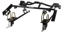 HQ Air Suspension System For 1967-1970 Mustang Front And Rear HQ Shockwaves Upper And Lower Strongarms Bolt-On 4-Link W/ Double Adjustable Bars And Front Sway Bar Ridetech