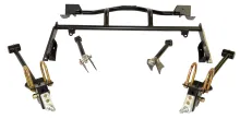 HQ Air Suspension System For 1967-1970 Cougar Front And Rear HQ Shockwaves Upper And Lower Strongarms Bolt-On 4-Link And Front Sway Bar Ridetech