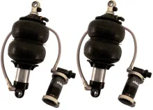 Front TQ Shockwaves For 1979-1993 Mustang For Use W/ Ridetech Sla Pair Of Triple Adjustable Shock waves W/ 1/4 Inch Airline Fittings Ridetech