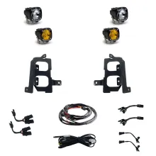 GMC 2500/3500 (20-On) Clear Spot/Baja Amber W/C Fog Pocket Kit Baja Designs
