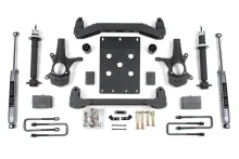 4 Inch Lift Kit Silverado/Sierra 1500 07-13 2WD Leaf Springs Fox 2.0 Performance