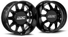 Dually Wheels The Ten Forged 22x8.25 8x165 Black/Mill SS Fronts 94-18 Dodge Ram 3500 92-10 Silverado/Sierra 3500 87-98 Ford F-350 DDC Wheels