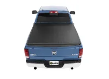 Soft Tri-Fold Tonneau Cover For EZ-Roll Dodge 2002-2008 Ram 1500 6.5 Foot Black No Tailgate Spoiler Bestop