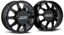 Dually Wheels The Ten Forged 22x8.25 8x200 Black/Mill 05-25 Ford F-350 11-14 Ford F-450 19-25 Dodge Ram 3500 DDC Wheels