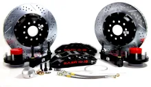 Brake System 14 Inch Front Extreme+ Black 55-68 Chevy Passenger Car BAER Brakes