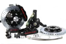 Brake System 14 Inch Front Pro+ Black 94-96 GM B Body Modified Stock Spindles BAER Brakes