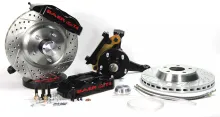 Brake System 13 Inch Front Track4 Black 70-81 GM F Body Modified Stock Spindles BAER Brakes