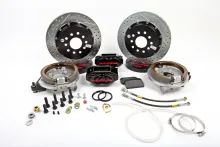 Brake System 13 Inch Rear SS4+ w/Park Brake Black 64-72 GM A Body BAER Brakes