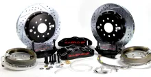Brake System 14 Inch Rear Pro+ w/Park Brake Black 71-76 GM Full Size Car BAER Brakes