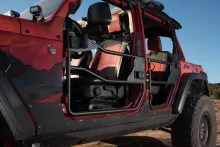 Jeep Tube Doors HighRock 4x4 Element Doors For Jeep 2020-2024 Gladiator Front Matte Black Bestop