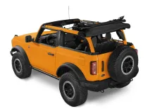 Trektop Slantback Soft Top For Ford 2021-2024 Bronco 2 Door No Raptor Black Diamond Preminum Fabric Bestop