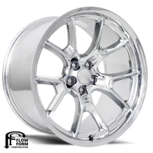 20X11 5X115 -2.5 HB 71.5 Anniversary Flow Form Chrome With Cap Factory Reproductions