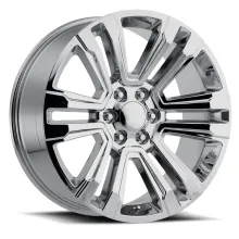 22X9 6X5.5 +24 HB 78.1 2017 Gmc Denali Chrome With Cap Factory Reproductions