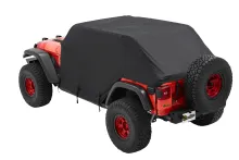 All Weather Jeep Trail Cover For Jeep 2007-2018 Wrangler JK 4 Door Black Trektop or No Top Bestop