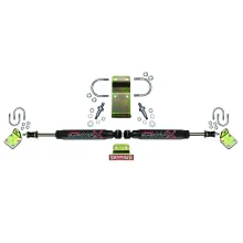 Steering Stabilizer Dual Kit Hardware Boots Not Incl. Due To Clearance Issues Black Skyjacker