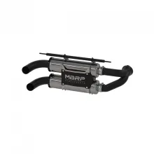 Stacked Dual Slip On Exhaust Pipe Performance Series For 11-14 Polaris RZR 900 All Models MBRP