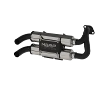Stacked Dual Slip On Exhaust Pipe For 16-Up Polaris RZR S 1000 General 1000 Performance Series MBRP
