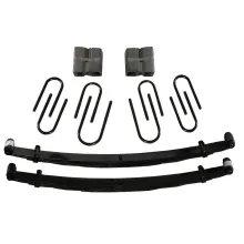 Lift Kit 6 Inch Lift 77-86 Chevrolet K30 77-78 GMC K35 79-86 GMC K3500 87 Chevrolet V30 87 GMC V3500 Includes Front Leaf Springs Front/Rear U Bolt Kits Bushing Kit Rear Blocks Brake Line Brackets Skyjacker