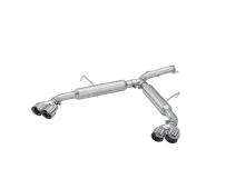 22-24 Kia Forte GT 1.6L Turbo Sedan 2.5 Inch Axle-Back Exhaust System, Armor Lite, Aluminized Steel Dual Split with Quad Exhaust Tips, MBRP
