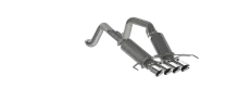 3 Inch Dual Muffler Axle Back With Quad 4 Inch Dual Wall Tips For 14-19 Corvette T304 Stainless Steel MBRP