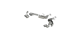Exhaust Pipe 2.5 Inch Dual Axle Back NPP For 16-24 Camaro V6 3.6L With Quad 4 Inch Dual Wall Tips T304 Stainless Steel MBRP