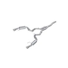 3 Inch Cat Back Exhaust System For 15-Up Ford Mustang 2.3 EcoBoost and 19-Up Ford Mustang 2.3L EcoBoost Dual Split Rear Street Version 4.5 Inch Tips Aluminized Steel MBRP