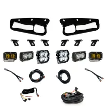 Squadron 2.0 Pro/S2 Pro/S2 Sae Pro Fog Pocket Light Kit Ford 2021-27 Bronco 2022-24 Bronco Raptor w/ Steel Bumper Baja Amber Upfitter Baja Designs