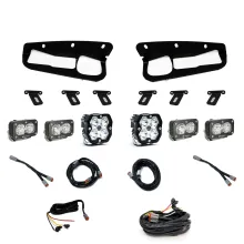 Squadron 2.0 Sport/Dual S2 Sport Sportmen Fog Pocket Light Kit Ford 2021-27 Bronco 2022-24 Bronco Raptor w/ Steel Bumper Upfitter Baja Designs