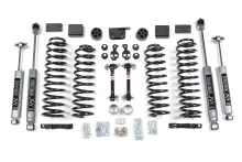 3 Inch Lift Kit Jeep Wrangler JK 12-18 4-Door Sway Bar Fixed Links NX2 Nitro Shocks