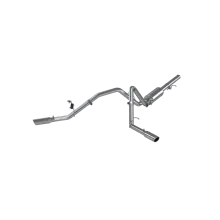 Cat Back Exhaust System Dual Split Side Aluminized Steel For 09-13 Silverado/Sierra 1500 4.8/5.3/6.0L MBRP