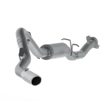 3 1/2 Inch Cat Back Exhaust System Single Side For 07-10 Silverado/Sierra 2500 HD 6.0L Extended Cab/Crew Cab Short Bed Aluminized Steel MBRP