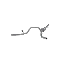 3 Inch Cat Back Exhaust System Dual Split Side Aluminized Steel For 14-18 Silverado/Sierra 1500 MBRP