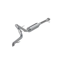 03-24 Toyota 4Runner 11-16 Toyota Land Cruiser Prado Armor Lite Aluminized Steel 2.5 Inch Cat-Back High Clearance Turn Down Single Rear Exit MBRP Exhaust System