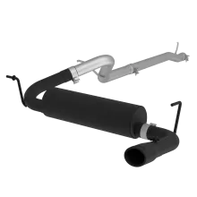 Cat Back Exhaust System Single Rear Exit Black For 12-18 Jeep Wrangler/Rubicon JK 3.6L 2/4 Door MBRP