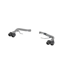 Porsche 2.5 Inch Axle Back Dual Split Rear Bypass Armor Pro Series Carbon Fiber Tips For 14-Up Porsche Macan MBRP