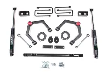 16-24 Nissan Titan XD 4WD 2 Inch Adventure Series Lift Kit, 2 Inch Rear Lift, Block - Strut Spacer, Fox 2.0 Adventure Series Shocks Zone Offroad