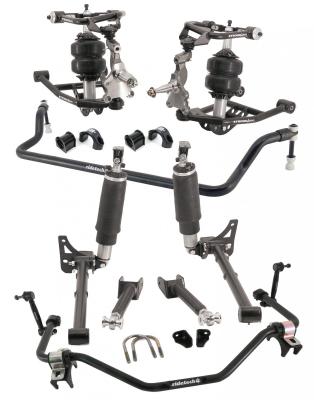 HQ Air Suspension System For 1964-1967 Chevelle Cutlass  Front And Rear HQ Shockwaves Front And Rear Strongarms Tall Spindles And Front And Rear Sway Bars Ridetech