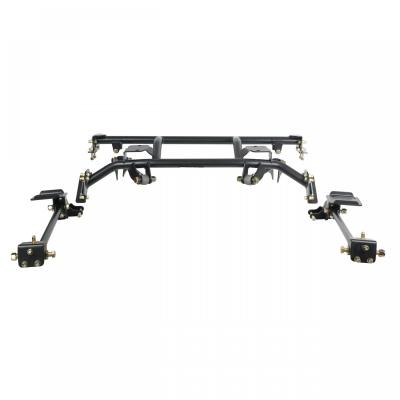 Bolt-On 4-Link W/ Double Adjustable Bars For 1962-1967 Chevy Ii Nova R-Joints Bars Bolt-On Cradle Axle Brackets And Hardware Powder Coated Black For Use W/ Shockwaves Or Coil-Overs Sold Separately Ridetech