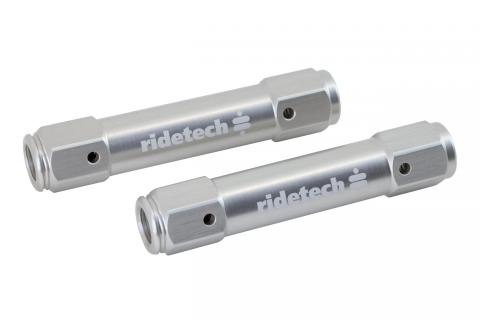Billet Aluminum Tie Rod Adjusters For 1965-1970 Impala 2 Adjusters 5.25 Inch Long W/ 5/8 -18 Thread And 4 Jam Nuts Ridetech