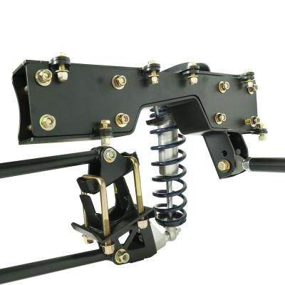 HQ Coil-Over System For 2007-2016 Silverado / Sierra 1500 4WD W/ OE Cast Steel Arms Drop Spindles Front And Rear HQ Series Coil-Overs Front Upper Strongarms Rear 4-Link And Panhard Bar Ridetech