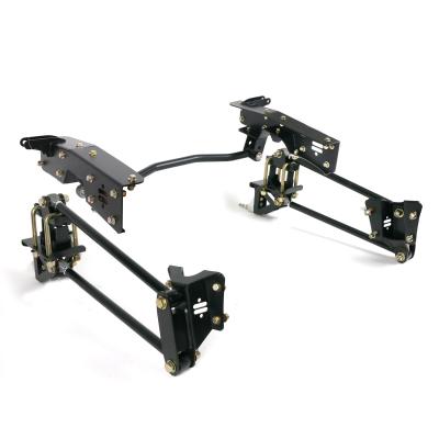 Bolt-On 4-Link For 1965-1972 F-100 2WD R-Joints Bars Mounting Brackets C-Notches Panhard Bar Panhard Bar Brackets And Hardware Powder Coated Black For Use W/ Shockwaves Or Coil-Overs Sold Separately Ridetech
