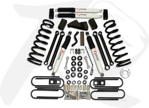 Ram 2500 4.5 Inch Front 2.5 Inch Rear Axle Forward Suspension System For 2009 Ram 2500 4WD Gas/Hemi Revtek